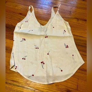Cherry spaghetti strap tank